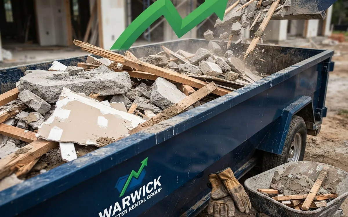 Concrete & Heavy Debris Dumpster Rental in Warwick RI